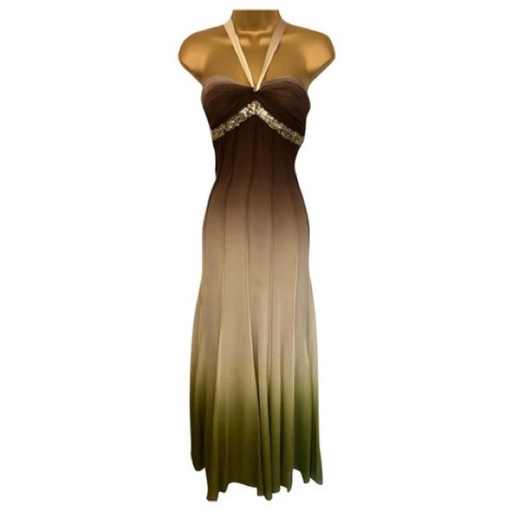 BCBGMaxaria Green Ombre dress / gown